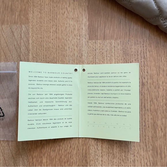 Barbour Downham Women's Quilted Tan Blazer with Brown Accents US Size 12 - Picture 15 of 16